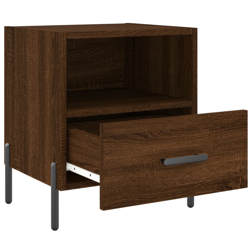 Night Table Engineering Wood Brown 40x35x47.5 cm