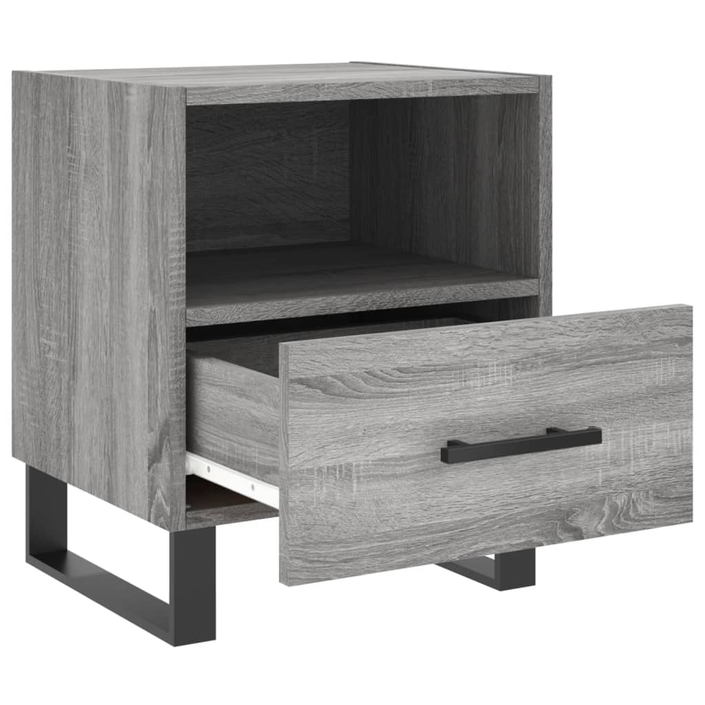 Mesitas noche 2 uds madera sintetizada Nexus gris Sonoma 40x35x47,5 cm - Vetonek