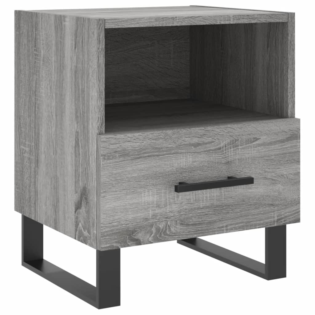 Mesitas noche 2 uds madera sintetizada Nexus gris Sonoma 40x35x47,5 cm - Vetonek