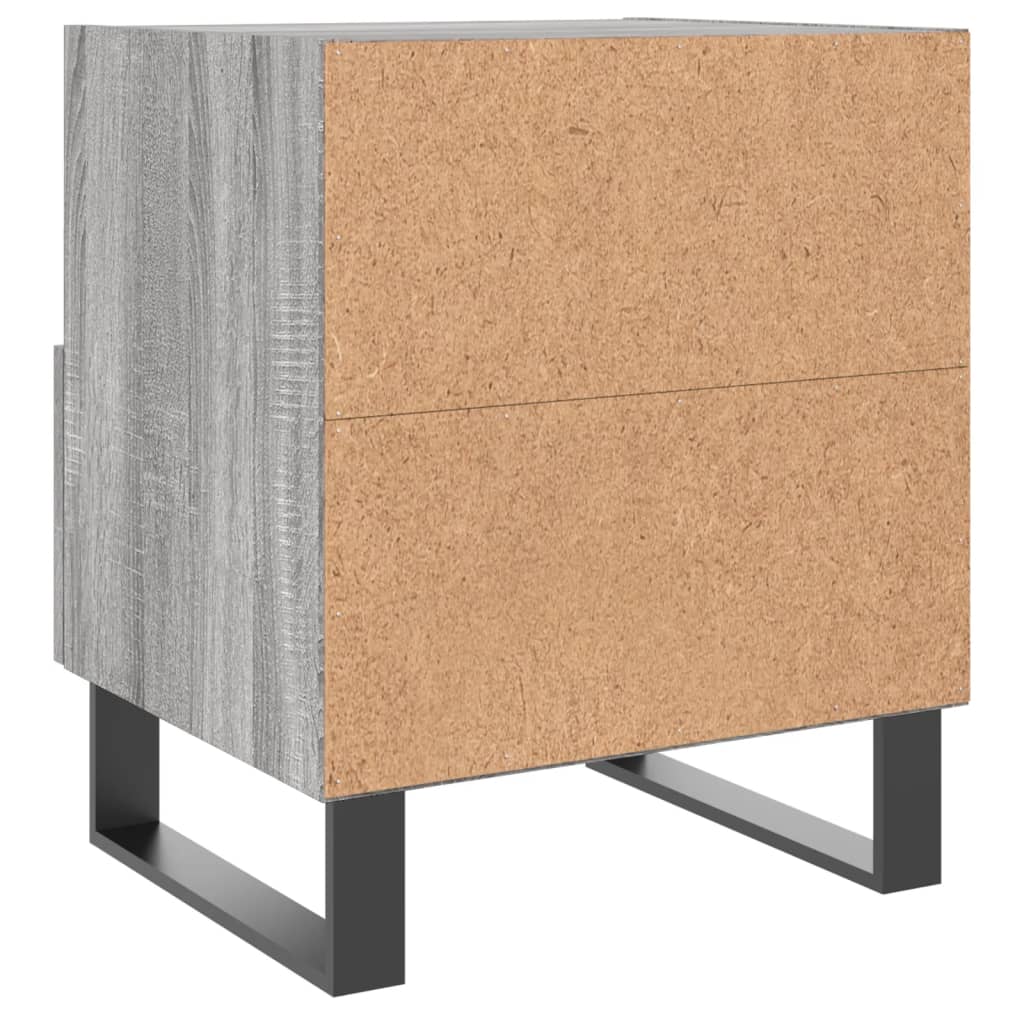 Mesitas noche 2 uds madera sintetizada Nexus gris Sonoma 40x35x47,5 cm - Vetonek