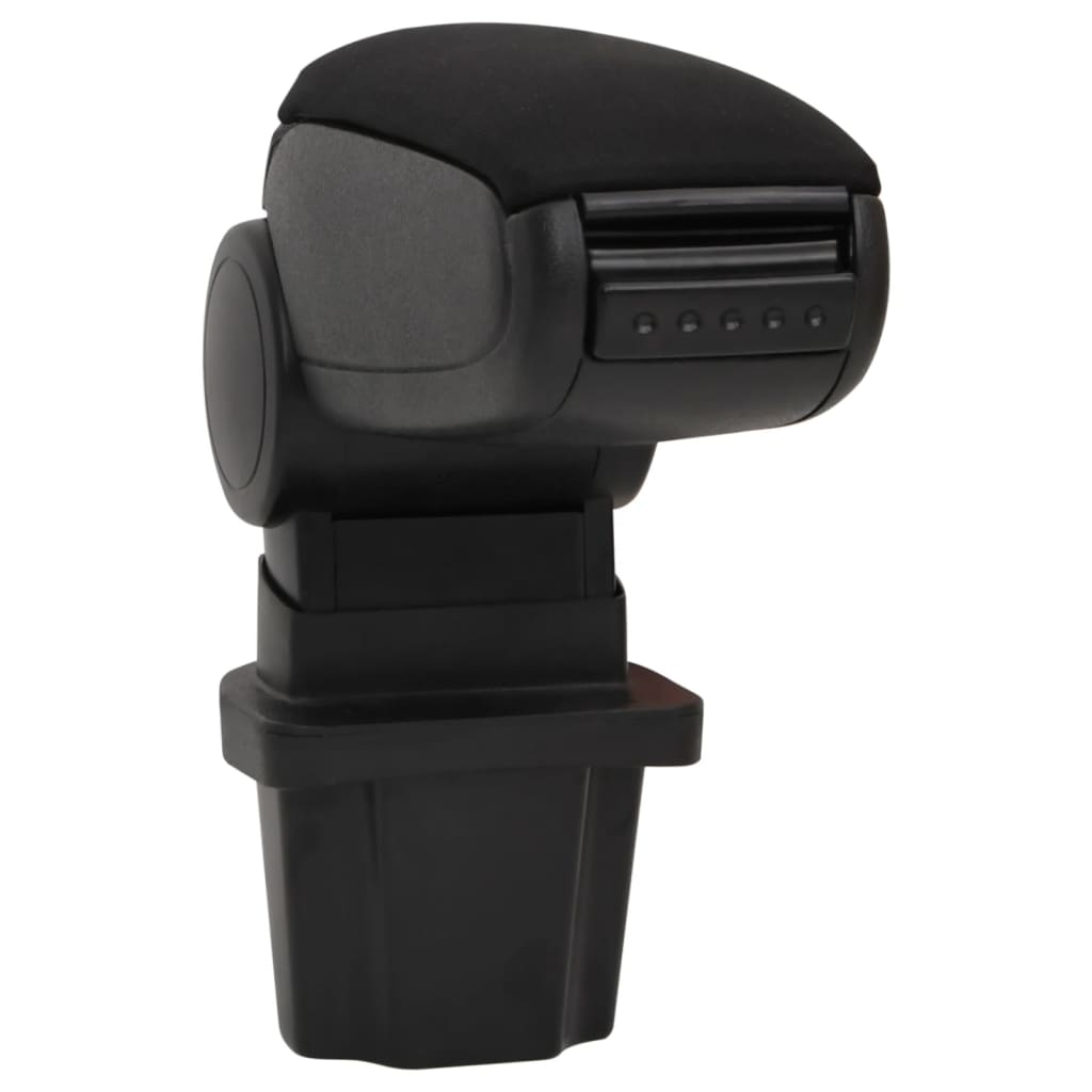 Reposabrazos para coche ABS negro 13,5x32,5x(31-46,5) cm vidaXL