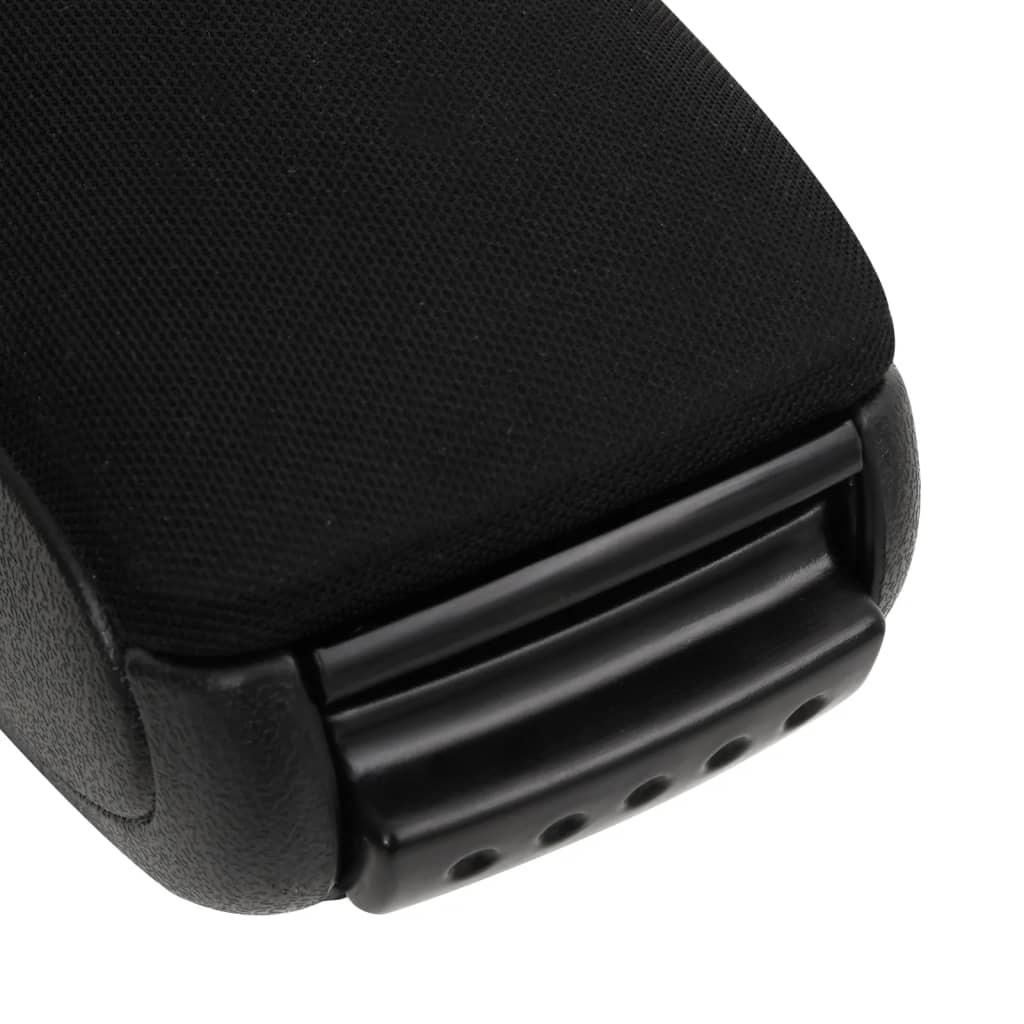 Reposabrazos para coche ABS negro 12x32x(32-49) cm vidaXL