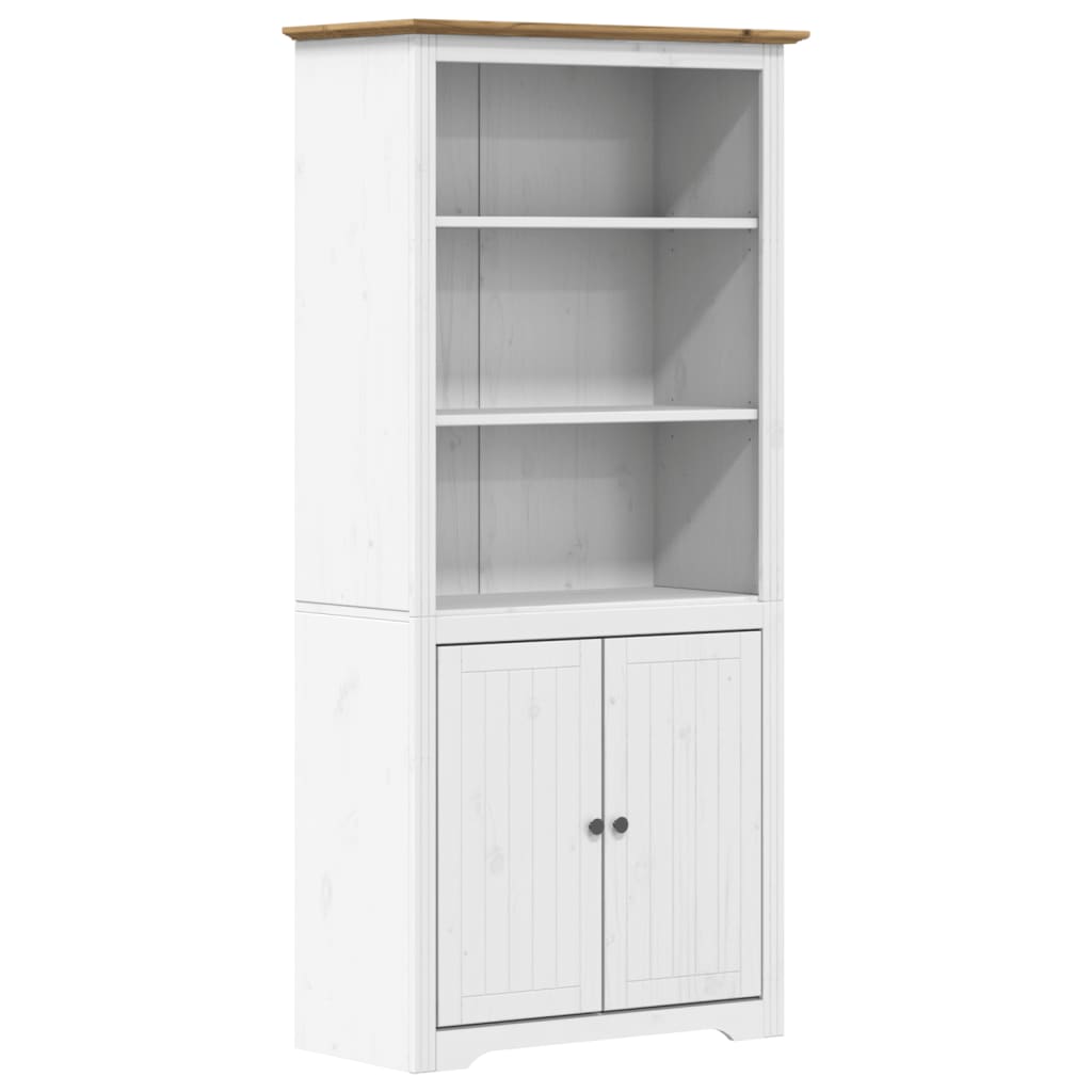 Librería BODO madera maciza de pino blanco marrón 82x40x173 cm vidaXL