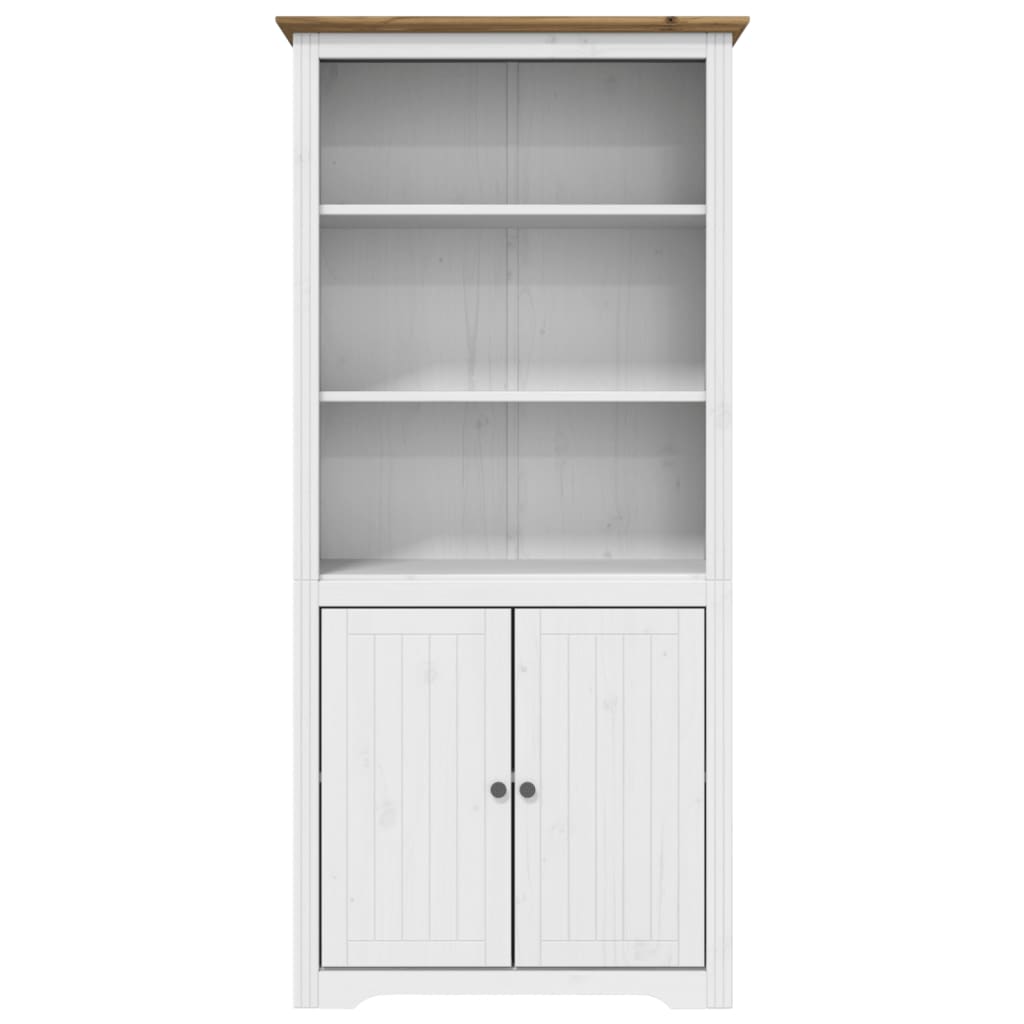 Librería BODO madera maciza de pino blanco marrón 82x40x173 cm vidaXL