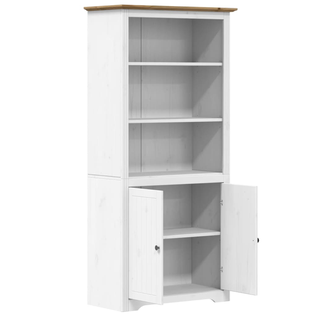 Librería BODO madera maciza de pino blanco marrón 82x40x173 cm vidaXL