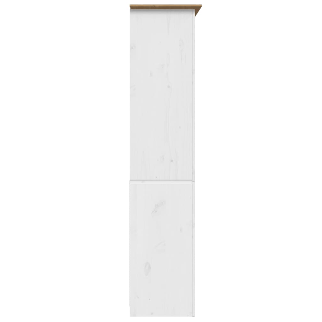 Librería BODO madera maciza de pino blanco marrón 82x40x173 cm vidaXL