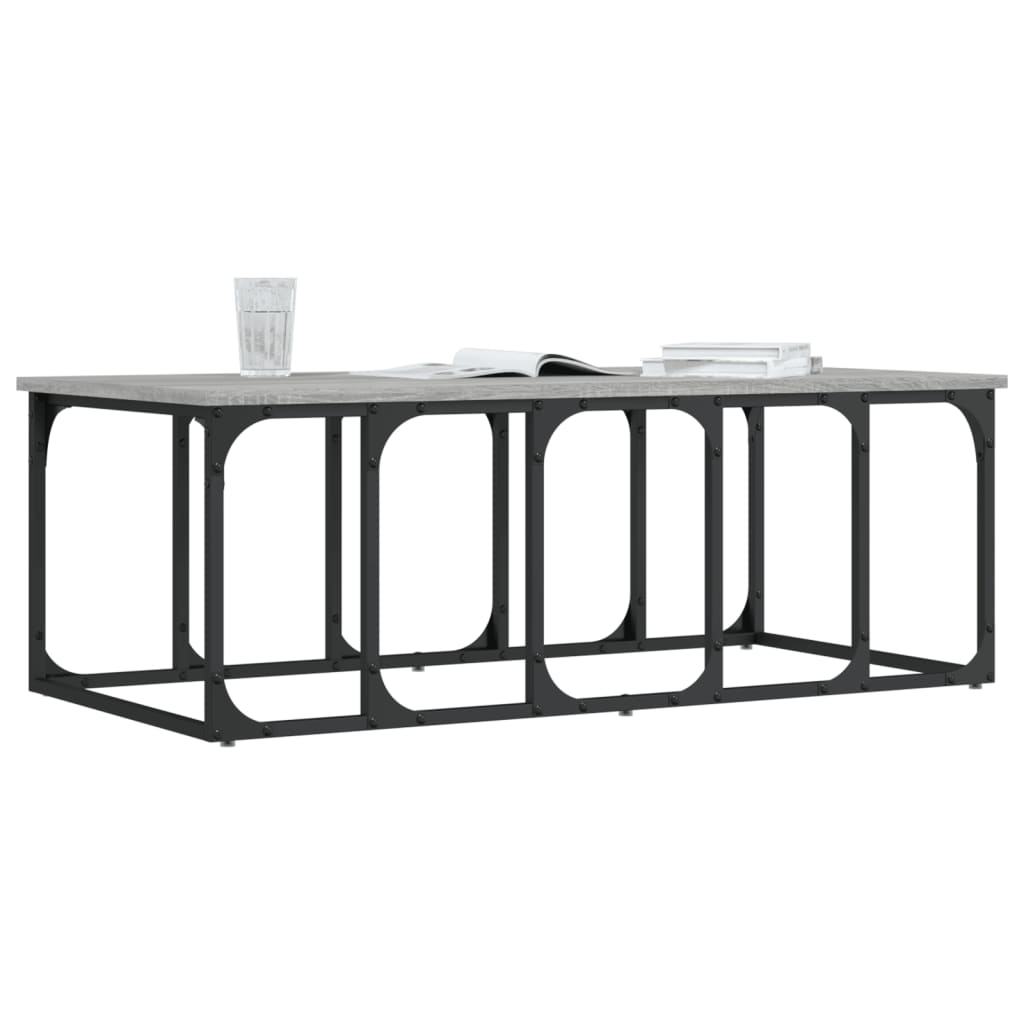 Mesa de centro madera de ingeniería gris Sonoma 100x50x35,5 cm