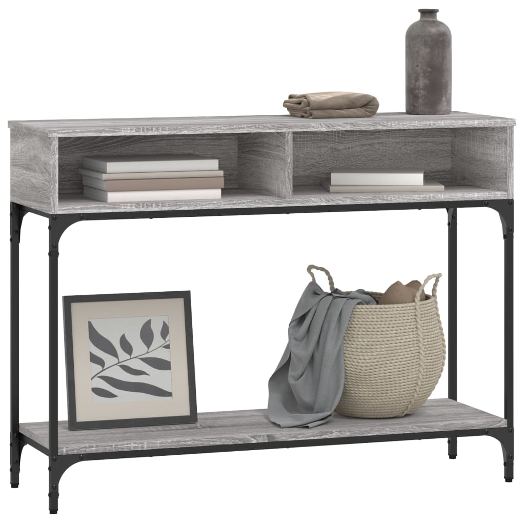 Sonoma Gray Engineering Wood console 100x30,5x75 cm