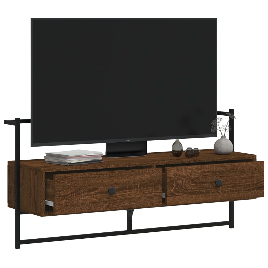 Wall tv furniture synthesized wood nexus brown oak 100.5x30x51cm