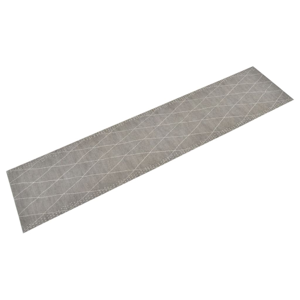 Vetonek Alfombra de cocina lavable terciopelo dibujo rombos 60x300 cm