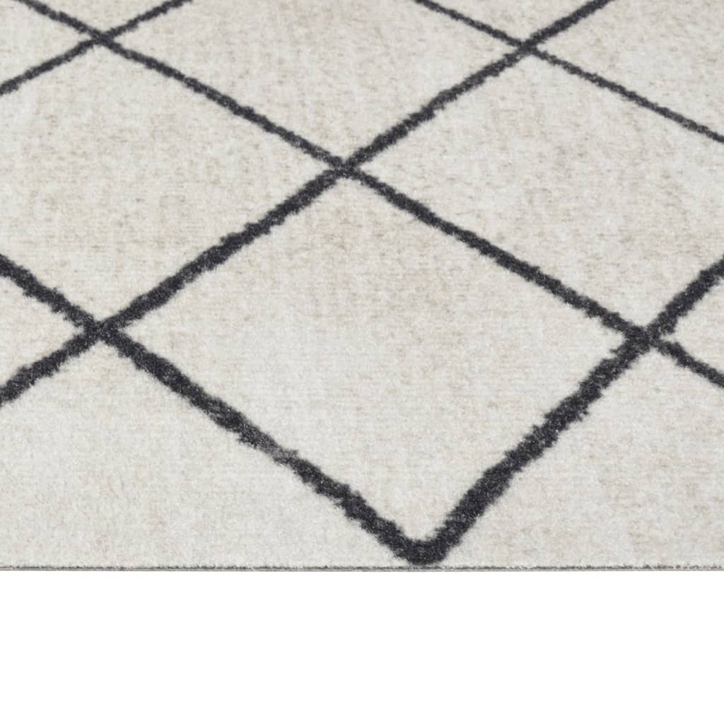 Alfombra de cocina lavable terciopelo cuadrados 60x180 cm vidaXL