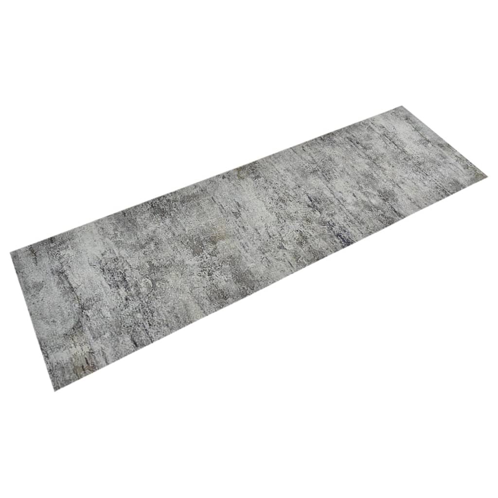 Vetonek Alfombra de cocina lavable terciopelo aspecto hormigón 60x180cm