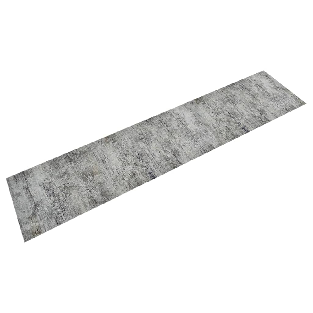 Vetonek Alfombra de cocina lavable terciopelo aspecto hormigón 60x300cm