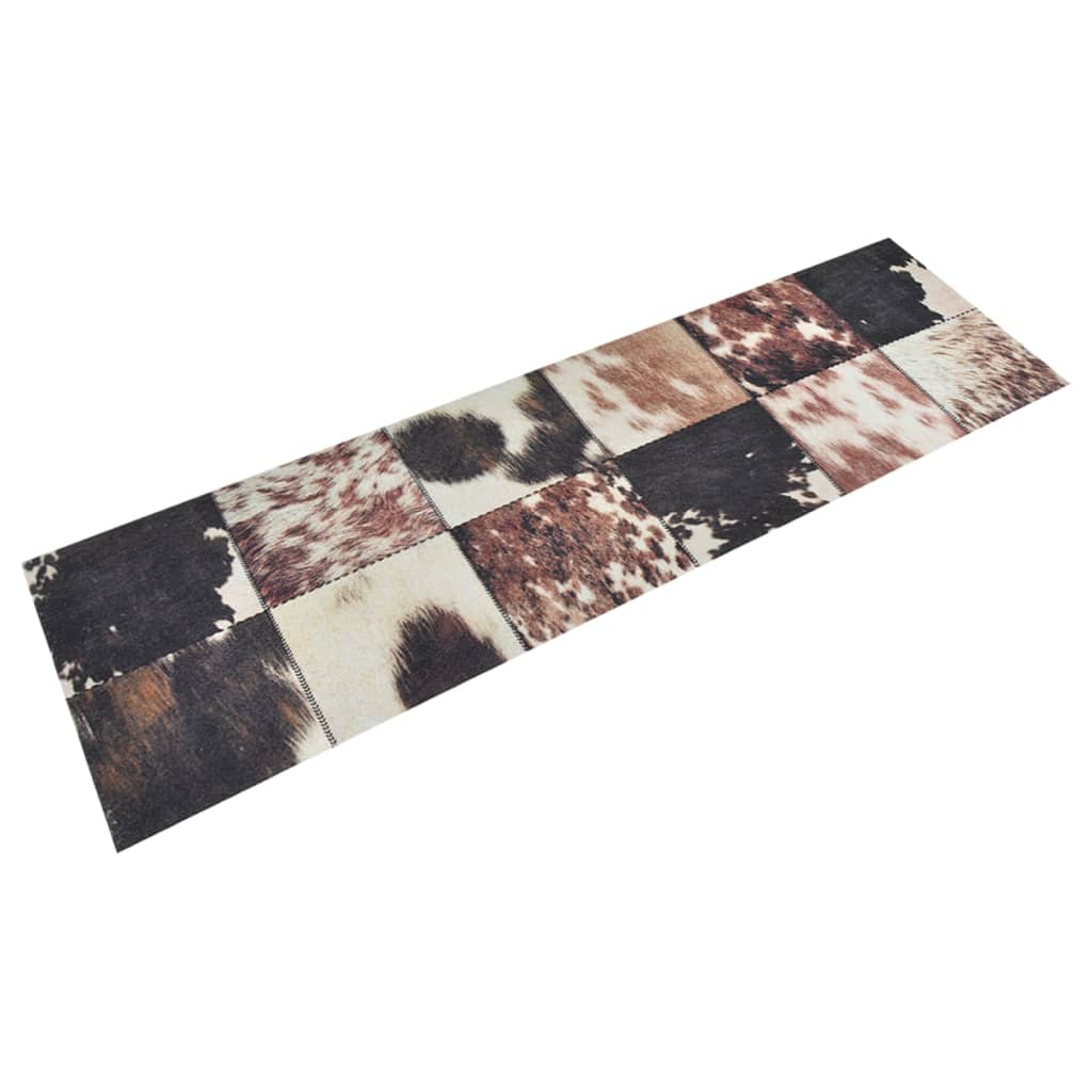 Vetonek Alfombra de cocina lavable terciopelo piel de animal 45x150 cm