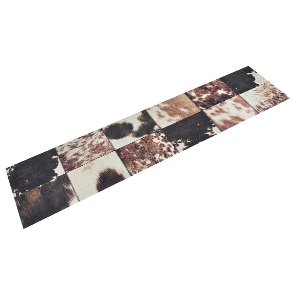 Vetonek Alfombra de cocina lavable terciopelo piel de animal 60x300 cm