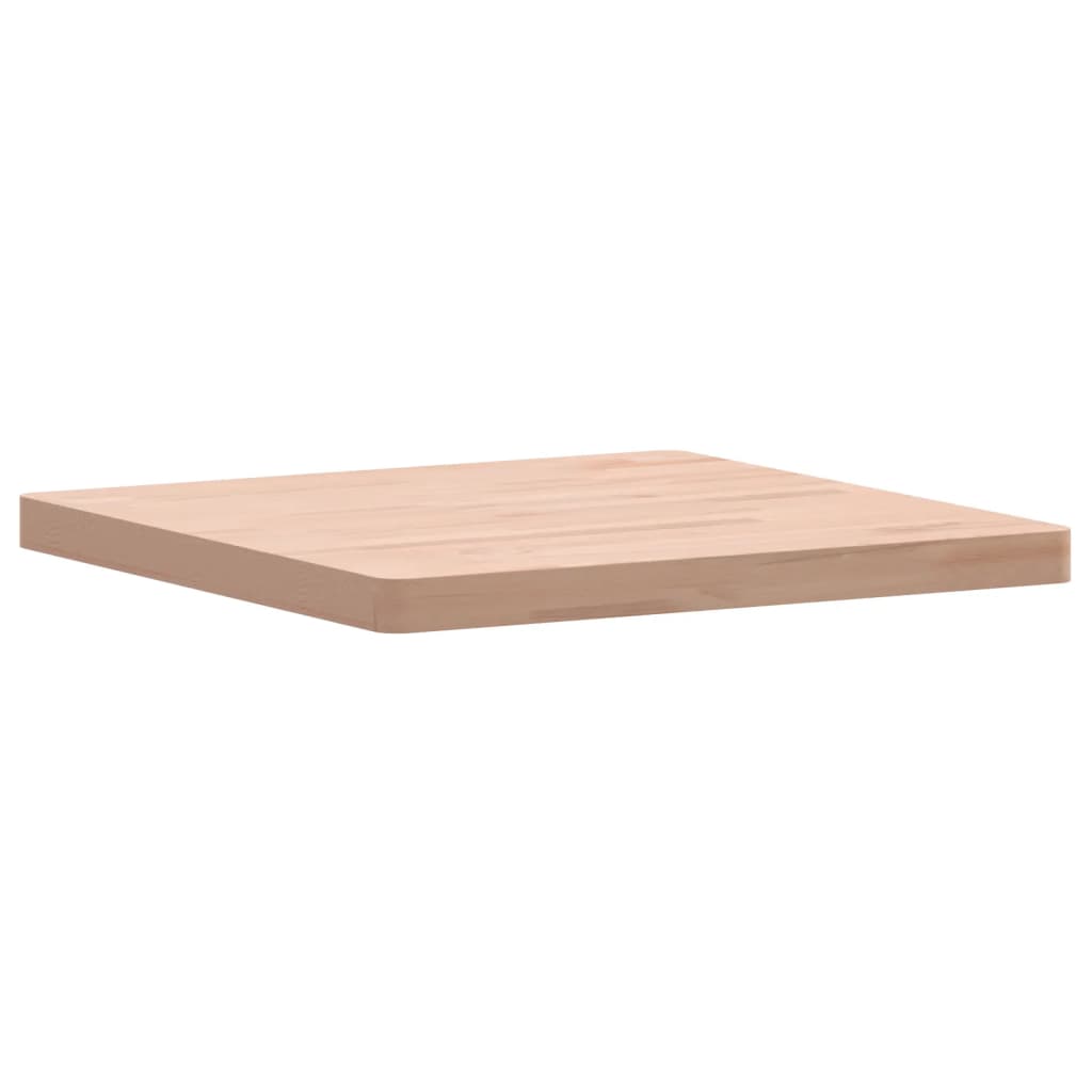 Tablero de mesa cuadrado de madera maciza de haya 60x60x4 cm