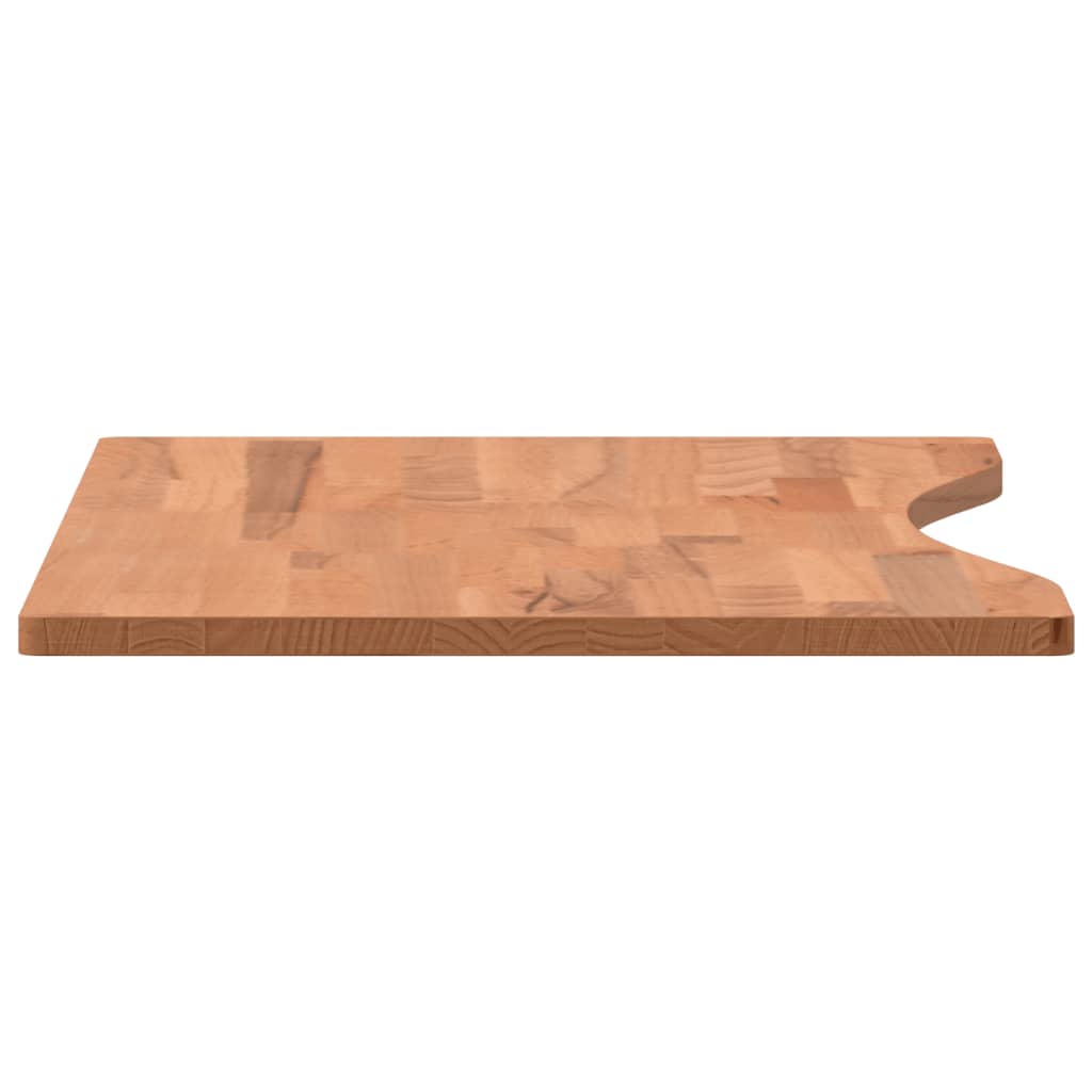 Tablero de escritorio madera maciza de haya 80x(36-40)x1,5 cm V9481 Vetonek