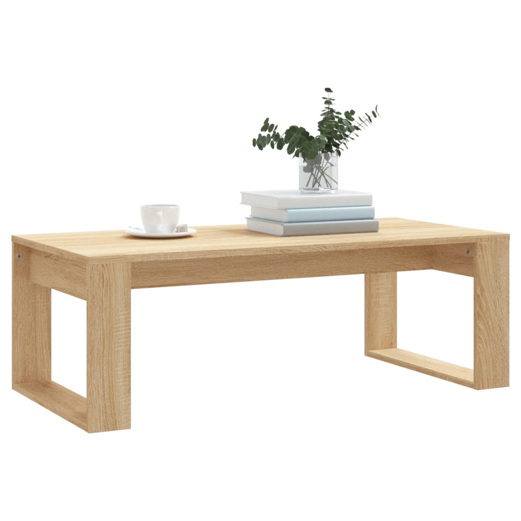 Mesa de centro madera de ingeniería roble Sonoma 102x50x35 cm vidaXL