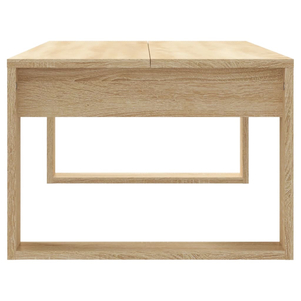 Mesa de centro madera de ingeniería roble Sonoma 102x50x35 cm vidaXL