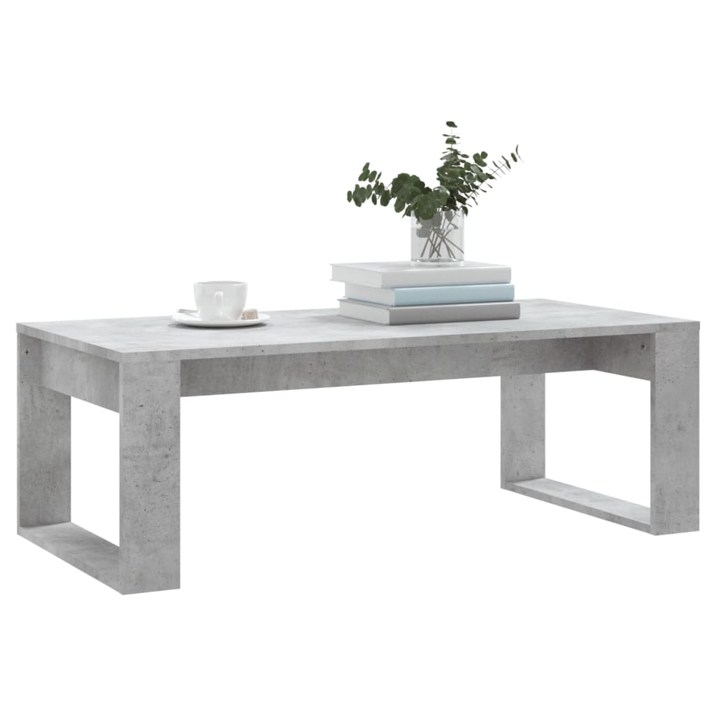 Gray Engineering Wood Center Table 102x50x35 cm