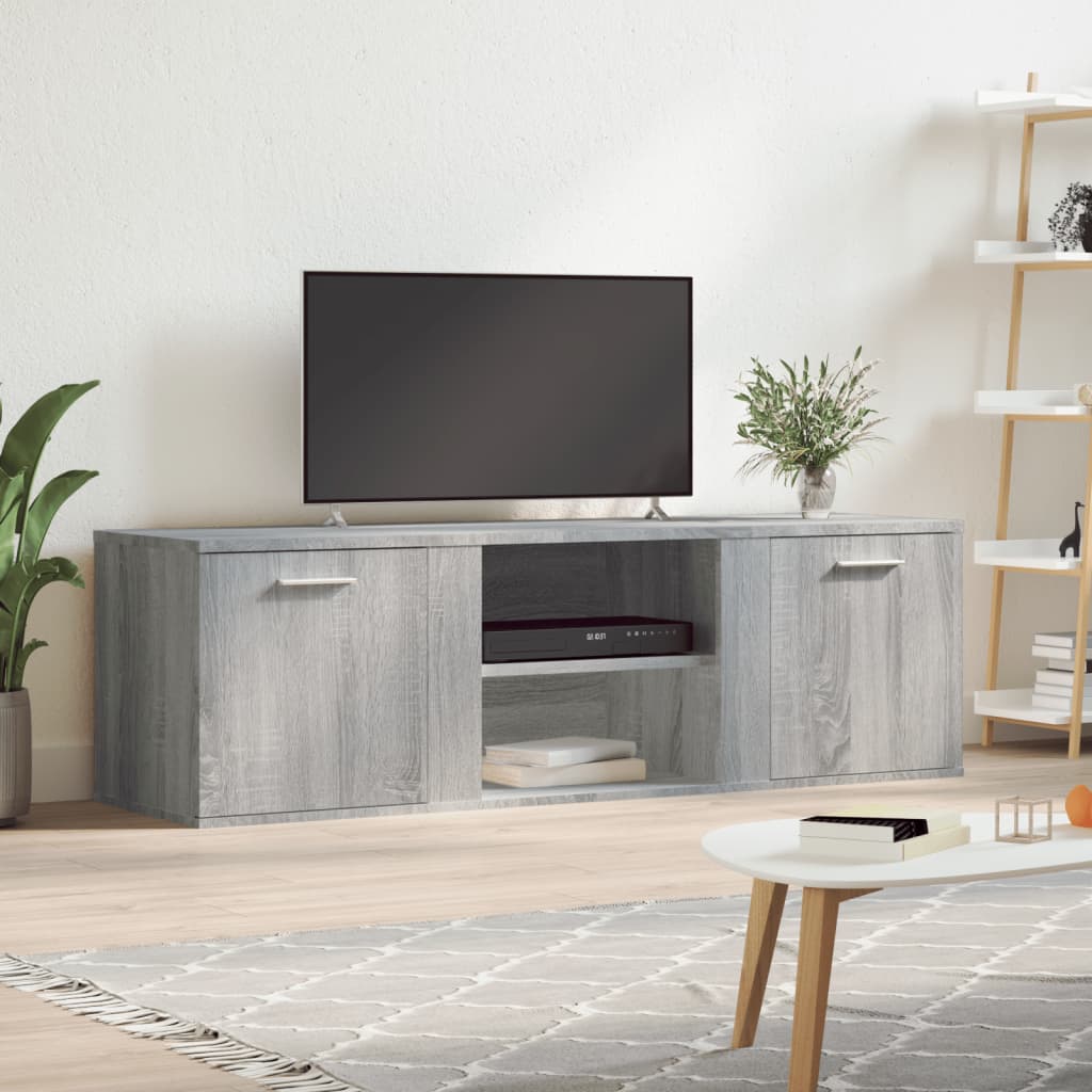 Vetonek Mueble de TV de madera de ingeniería gris sonoma 120x34x37 cm