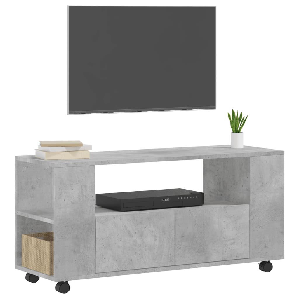 TV furniture Gray engineering wood 102x34,5x43 cm