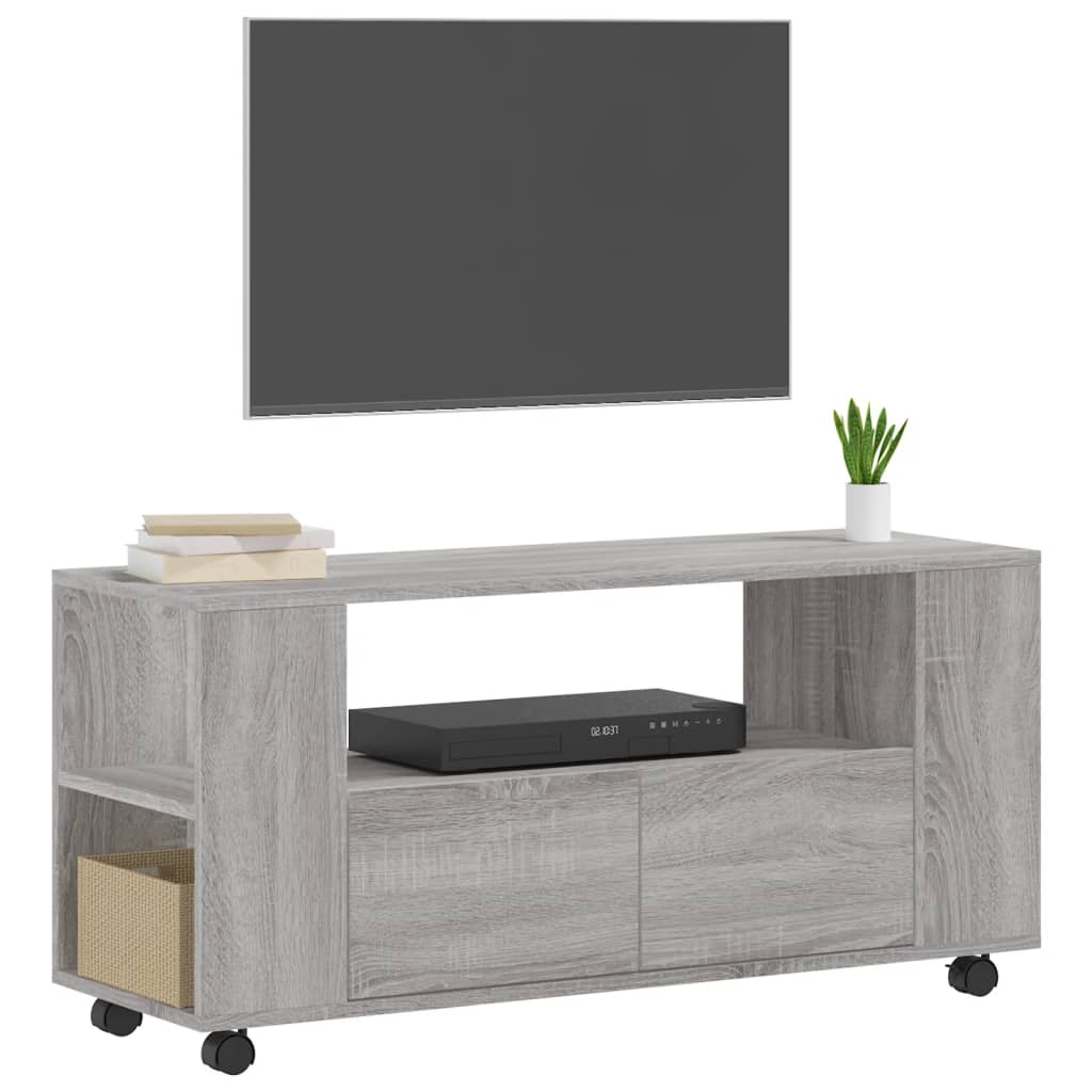 TV furniture Sonoma Gray Engineering wood 102x34,5x43 cm