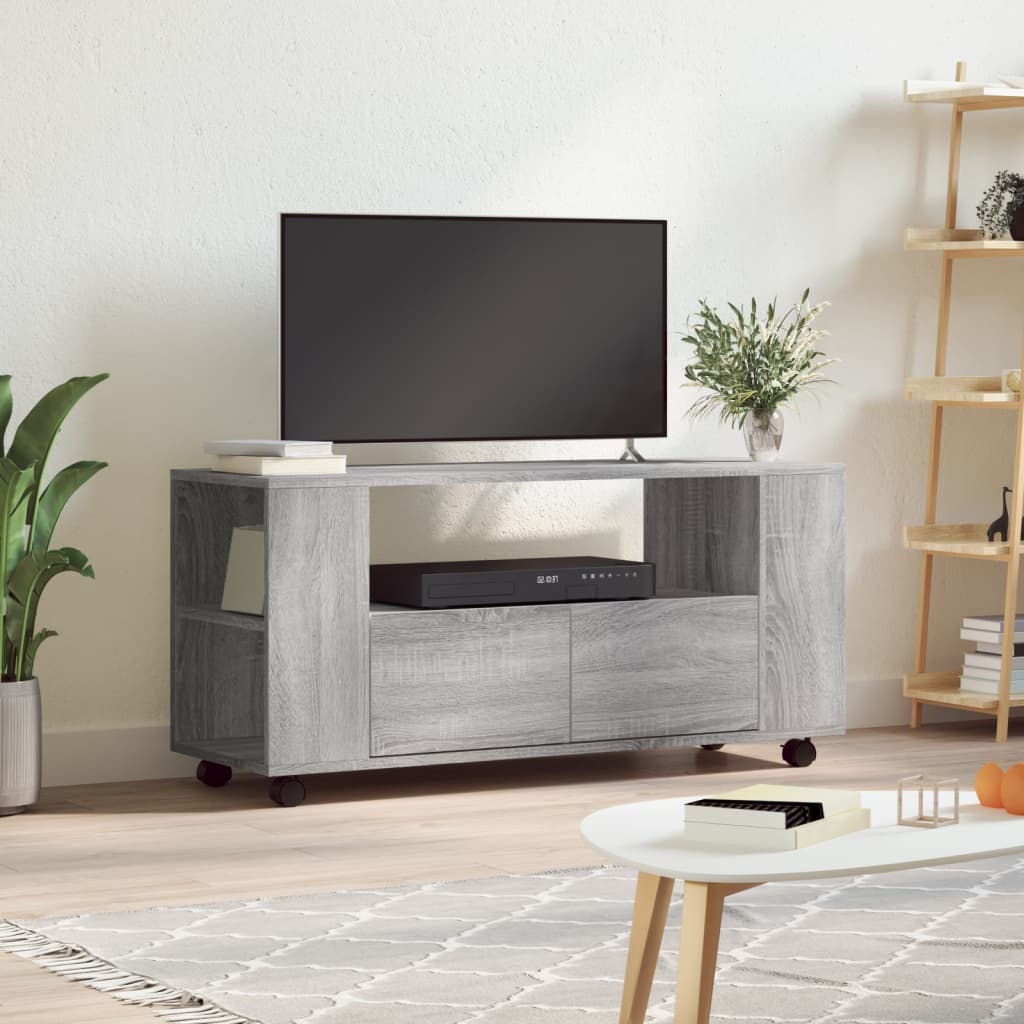 Vetonek Mueble de TV madera de ingeniería gris Sonoma 102x34,5x43 cm