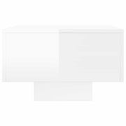 Mesa de centro madera de ingeniería blanco brillo 100x49,5x31cm V3501 Vetonek