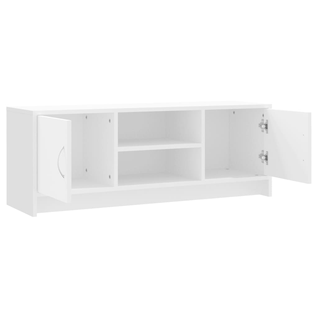 Mueble de TV madera de ingeniería blanco 102x30x37,5 cm vidaXL