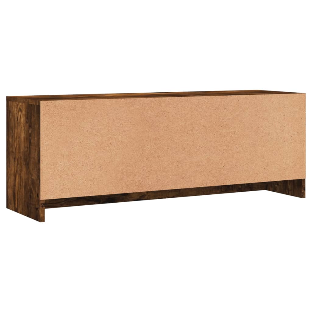 Mueble de TV madera de ingeniería roble ahumado 102x30x37,5 cm vidaXL