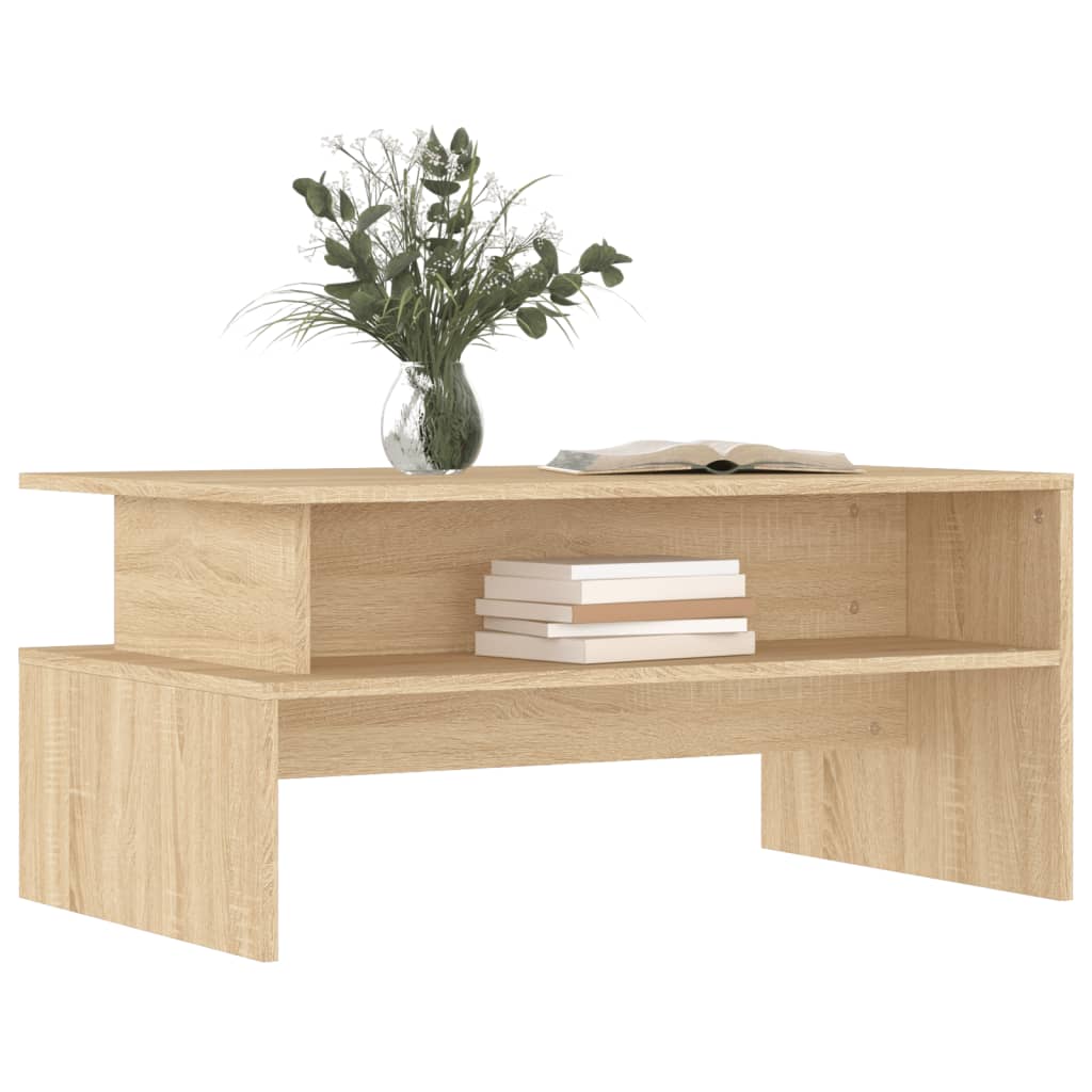 Roble Wood Center Table Sonoma 90x55x42.5 cm