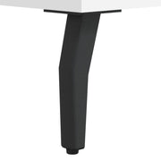 Aparador alto madera contrachapada blanco 69,5x34x180 cm V6366 Vetonek