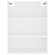 Aparador alto madera contrachapada blanco 69,5x34x180 cm V7721 Vetonek