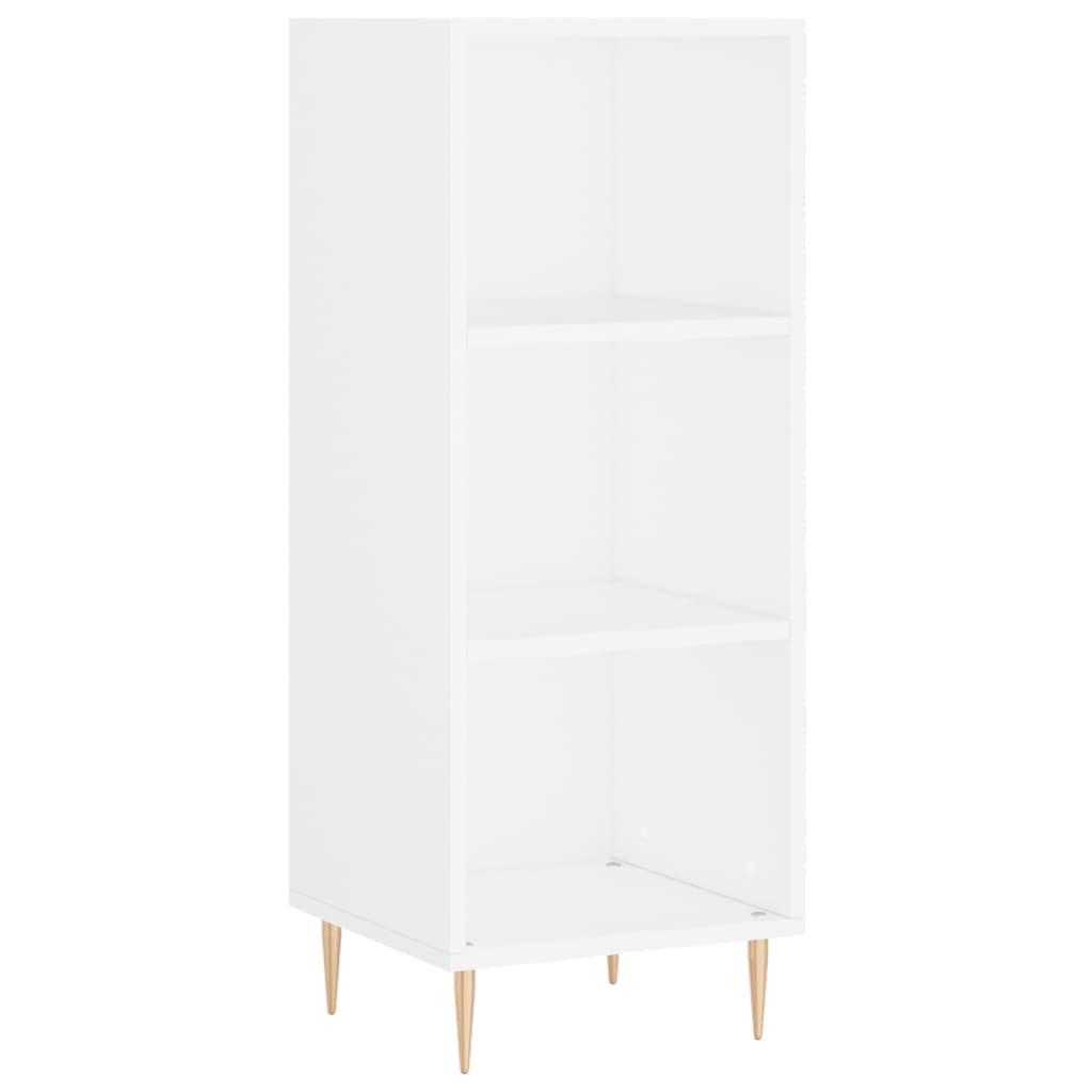 Aparador alto blanco brillante 34,5x32,5x180 cm - Vetonek