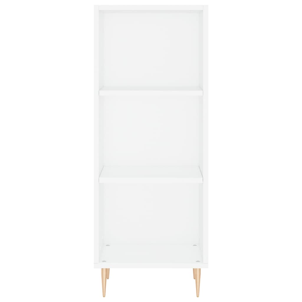 Aparador alto blanco brillante 34,5x32,5x180 cm - Vetonek