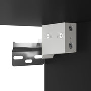 Aparador alto madera contrachapada negro 34,5x32,5x180 cm V2213 Vetonek