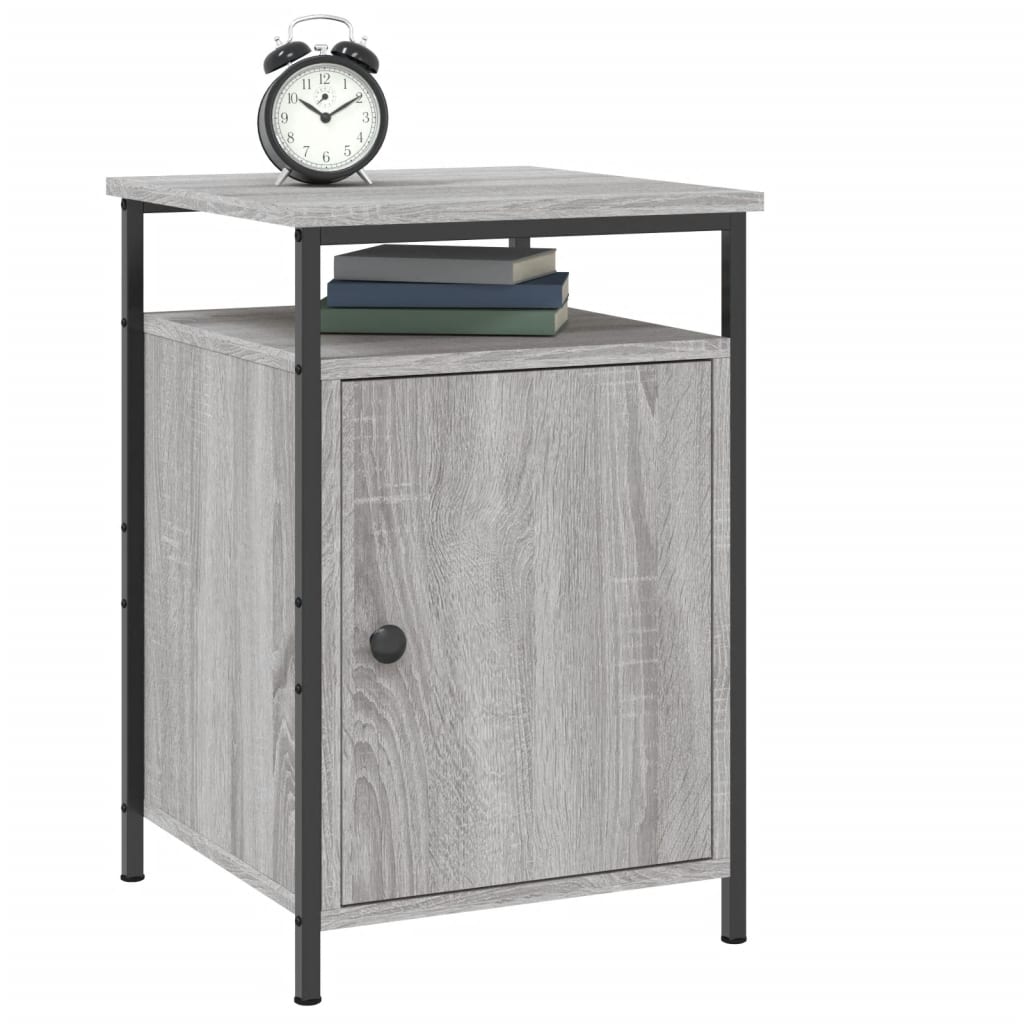 Sonoma -plywood wooden bedside table 40x42x60 cm