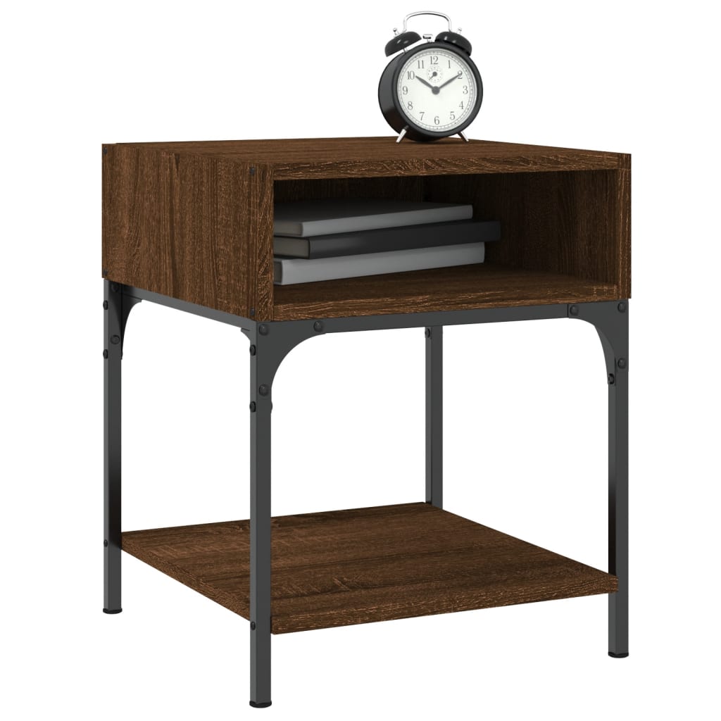 Night table Brown Engineering Wood 40x41x50 cm