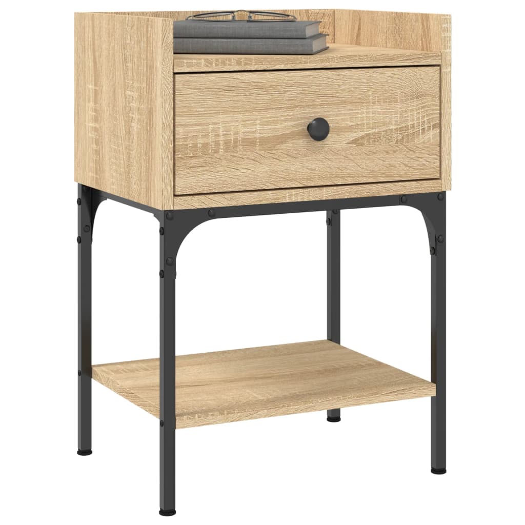 Night table engine wood Sonoma 40.5x31x60 cm