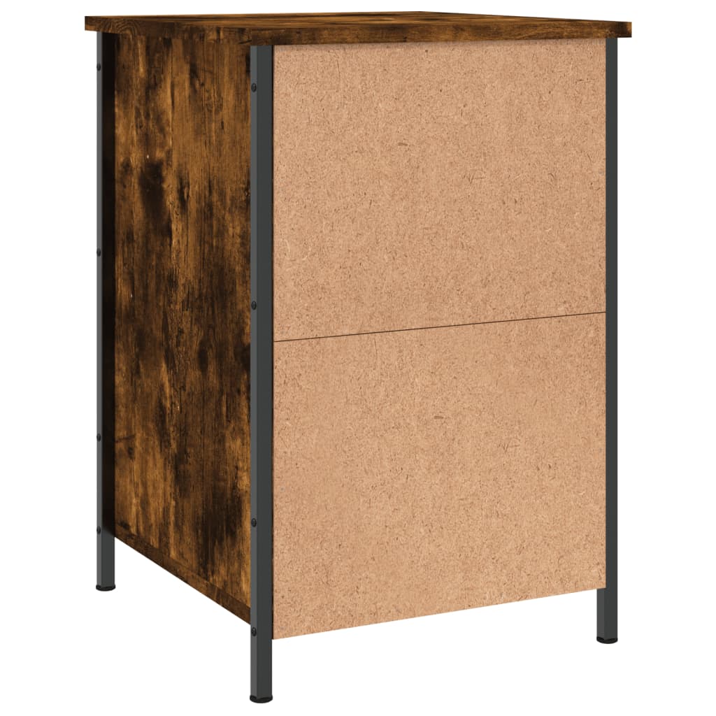 Mesitas noche 2 uds madera roble humo 40x42x60 cm vidaXL