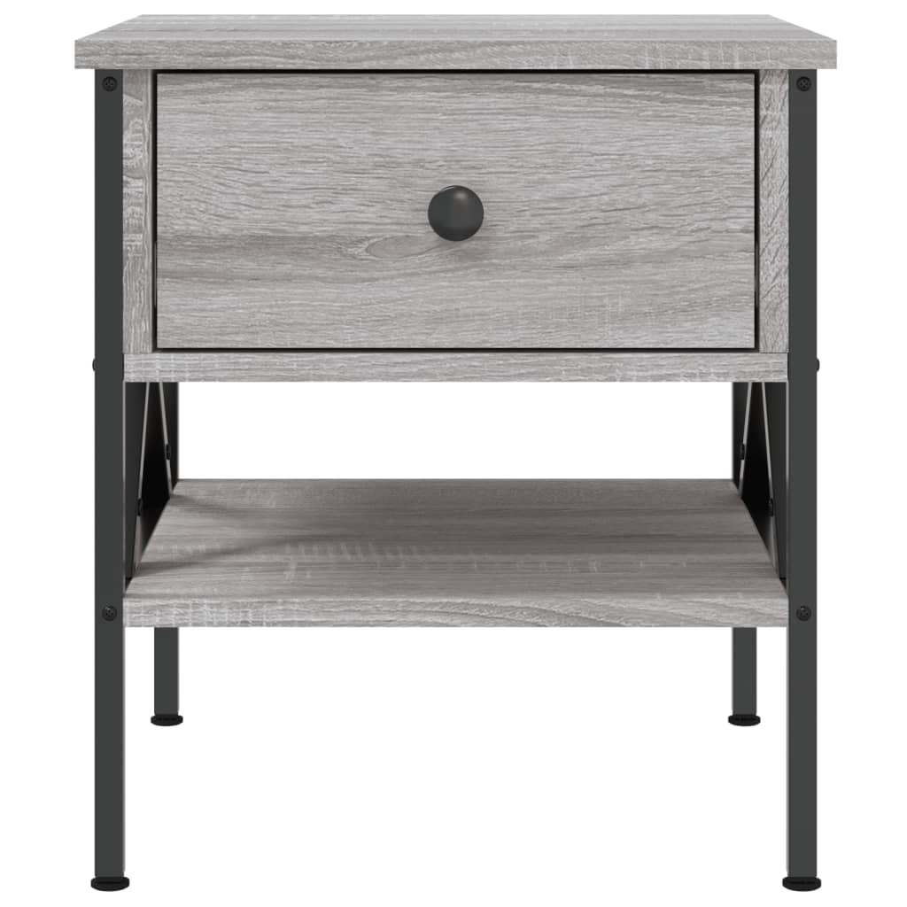 Mesita de noche 2 uds madera sintetizada Nexus gris Sonoma 40x42x45 cm vidaXL