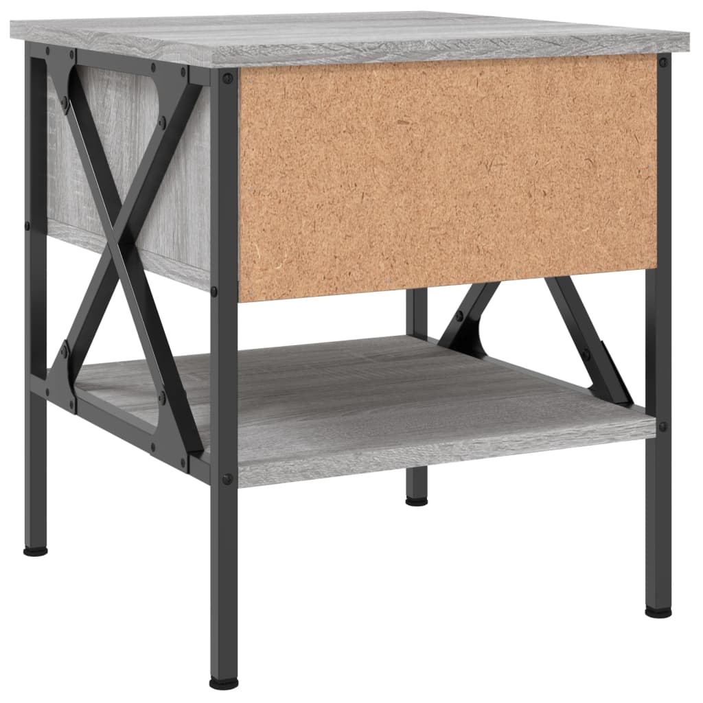 Mesita de noche 2 uds madera sintetizada Nexus gris Sonoma 40x42x45 cm vidaXL