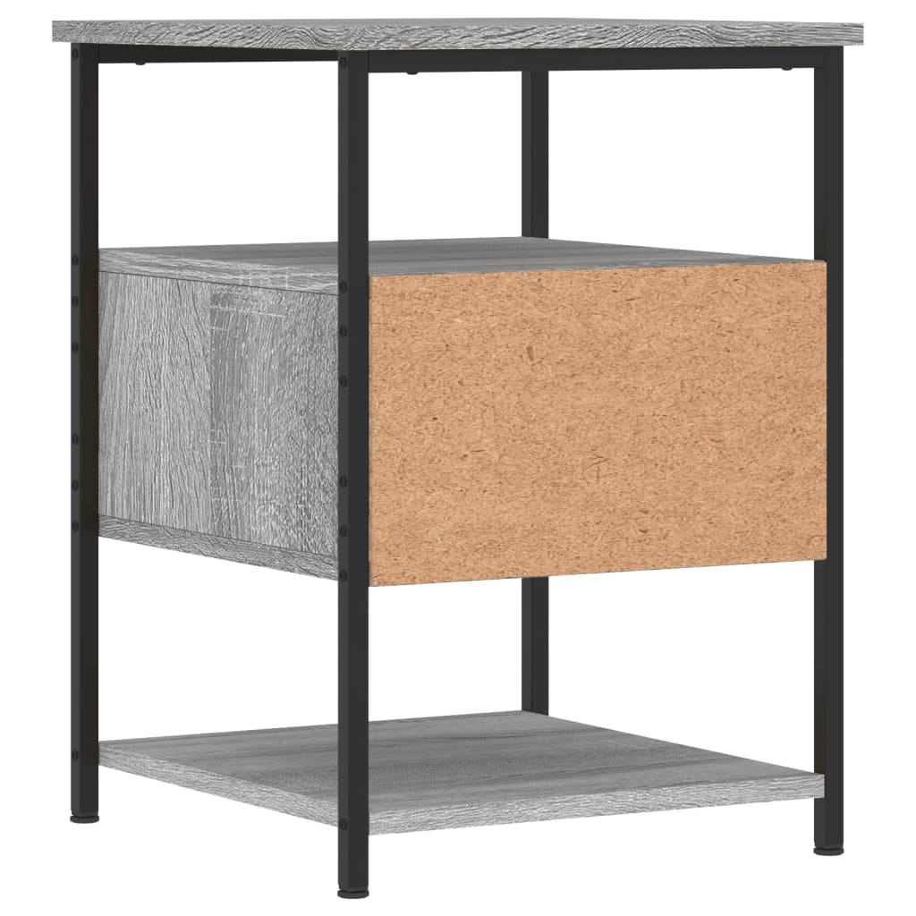 Mesitas noche 2 uds madera sintetizada Nexus gris Sonoma 40x42x56 cm vidaXL