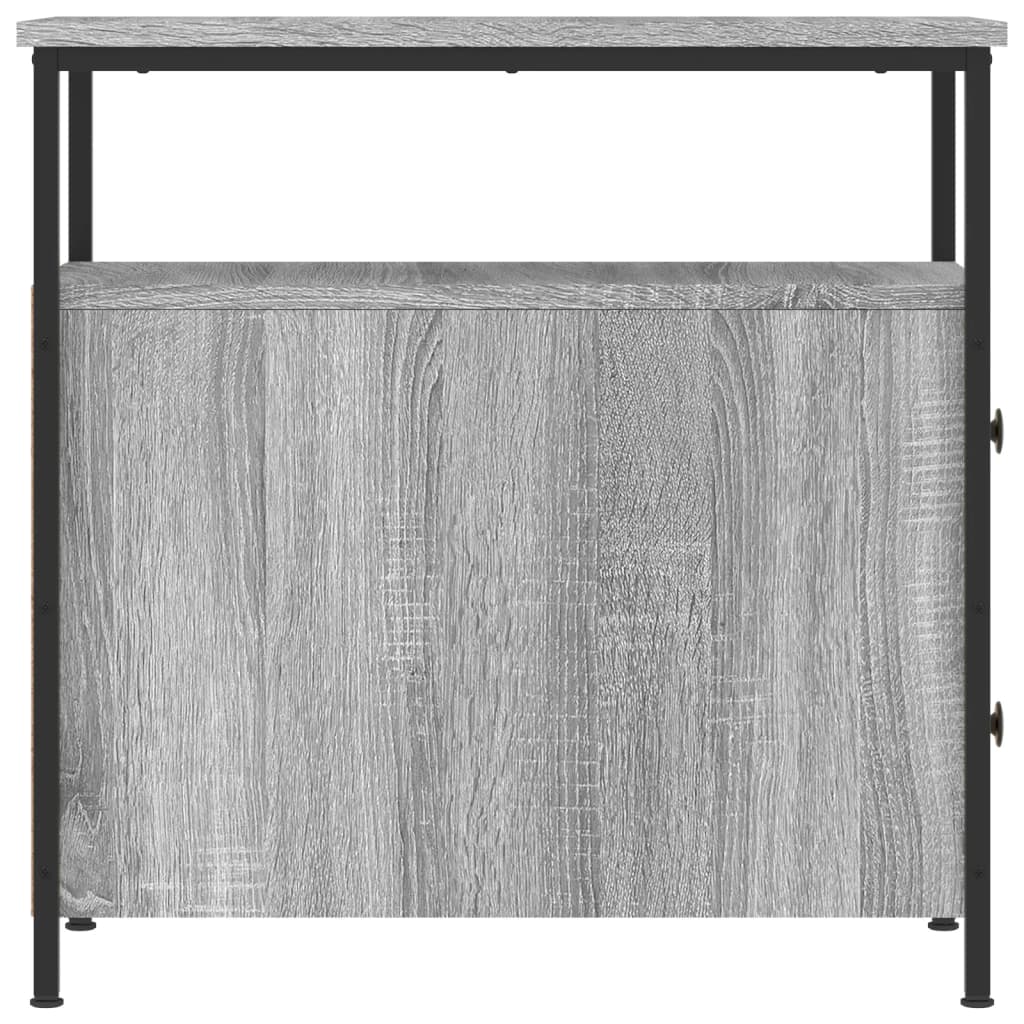 Mesitas noche 2 uds madera sintetizada Nexus gris Sonoma 30x60x60 cm vidaXL