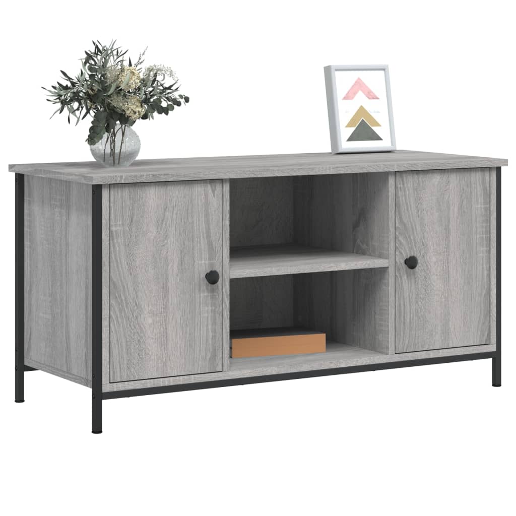 Mueble de TV madera gris Sonoma 100x40x50 cm