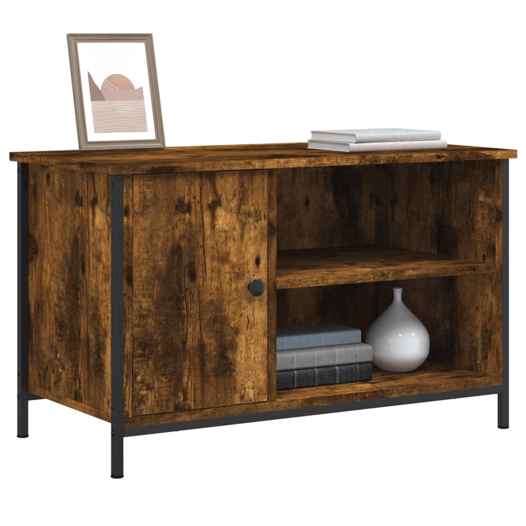 TV Furniture Smoked Oak 80x40x50 cm