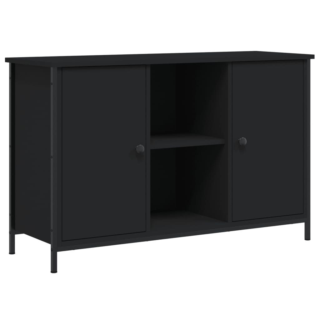 Mueble de TV madera de ingeniería negro 100x35x65 cm vidaXL