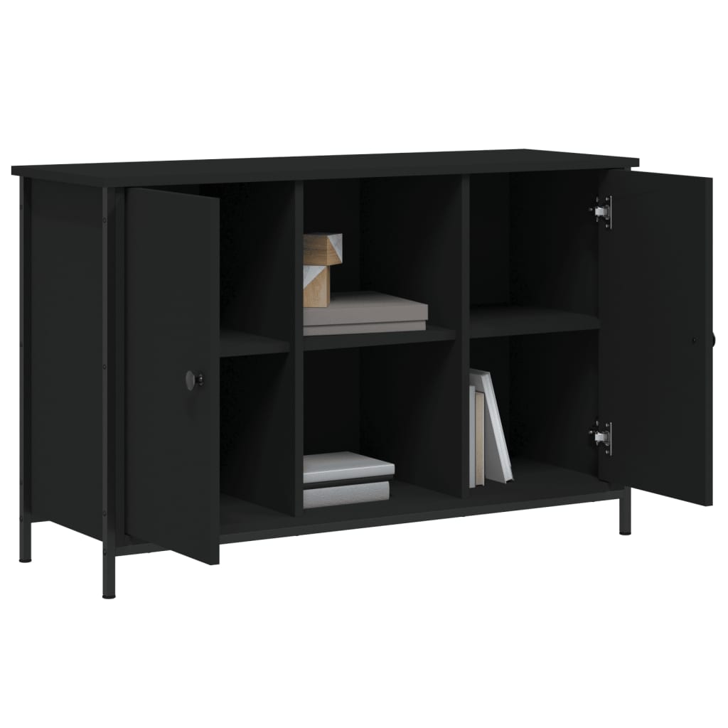 Mueble de TV madera de ingeniería negro 100x35x65 cm vidaXL