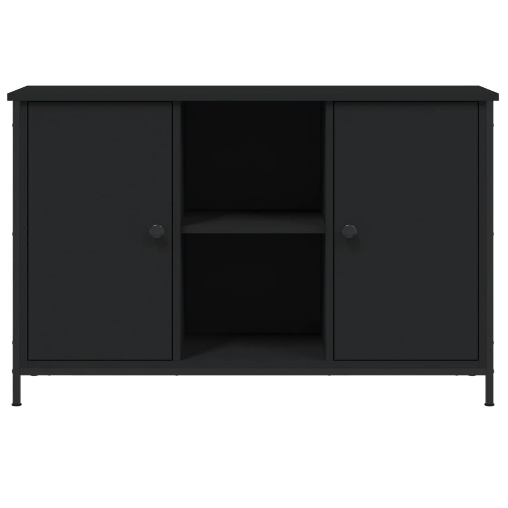 Mueble de TV madera de ingeniería negro 100x35x65 cm vidaXL